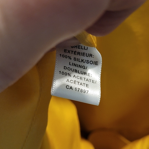 Euc Banana Republic golden 100% silk dress size 8 - Picture 9 of 10